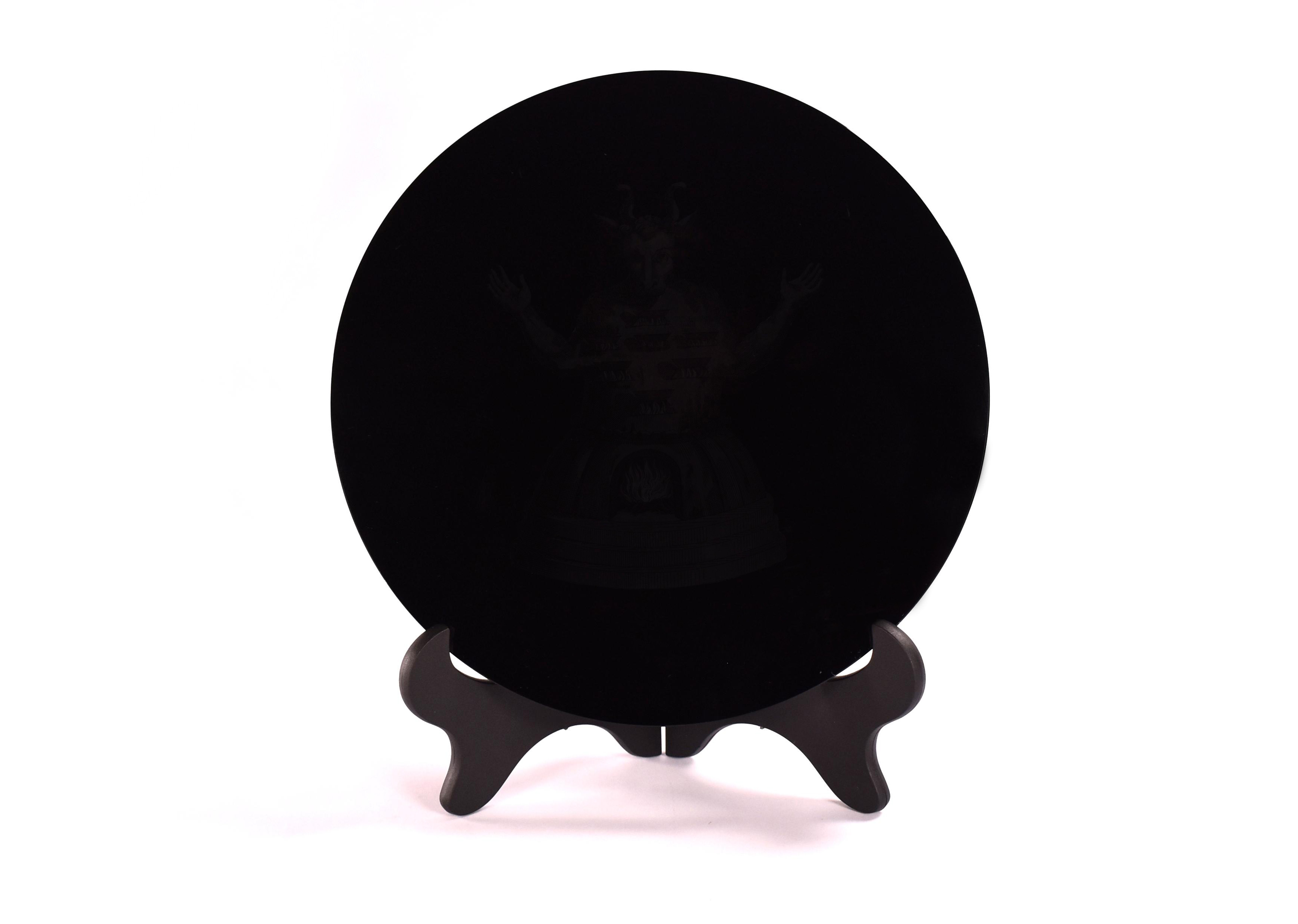 Black Obsidian Scrying Mirror — 10 Inch