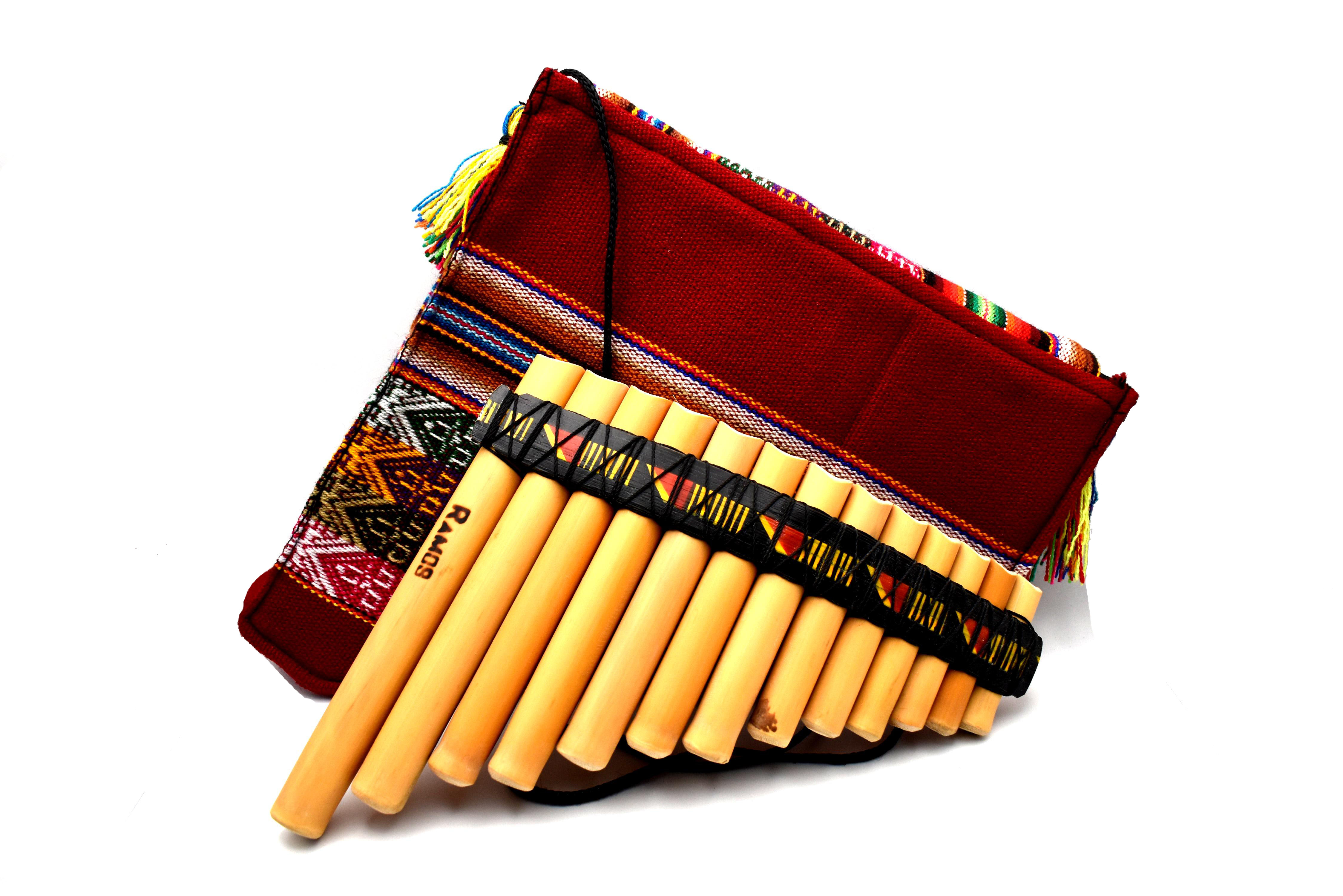 Peruvian Pan Flute — 13 Tube in C Major with Bag