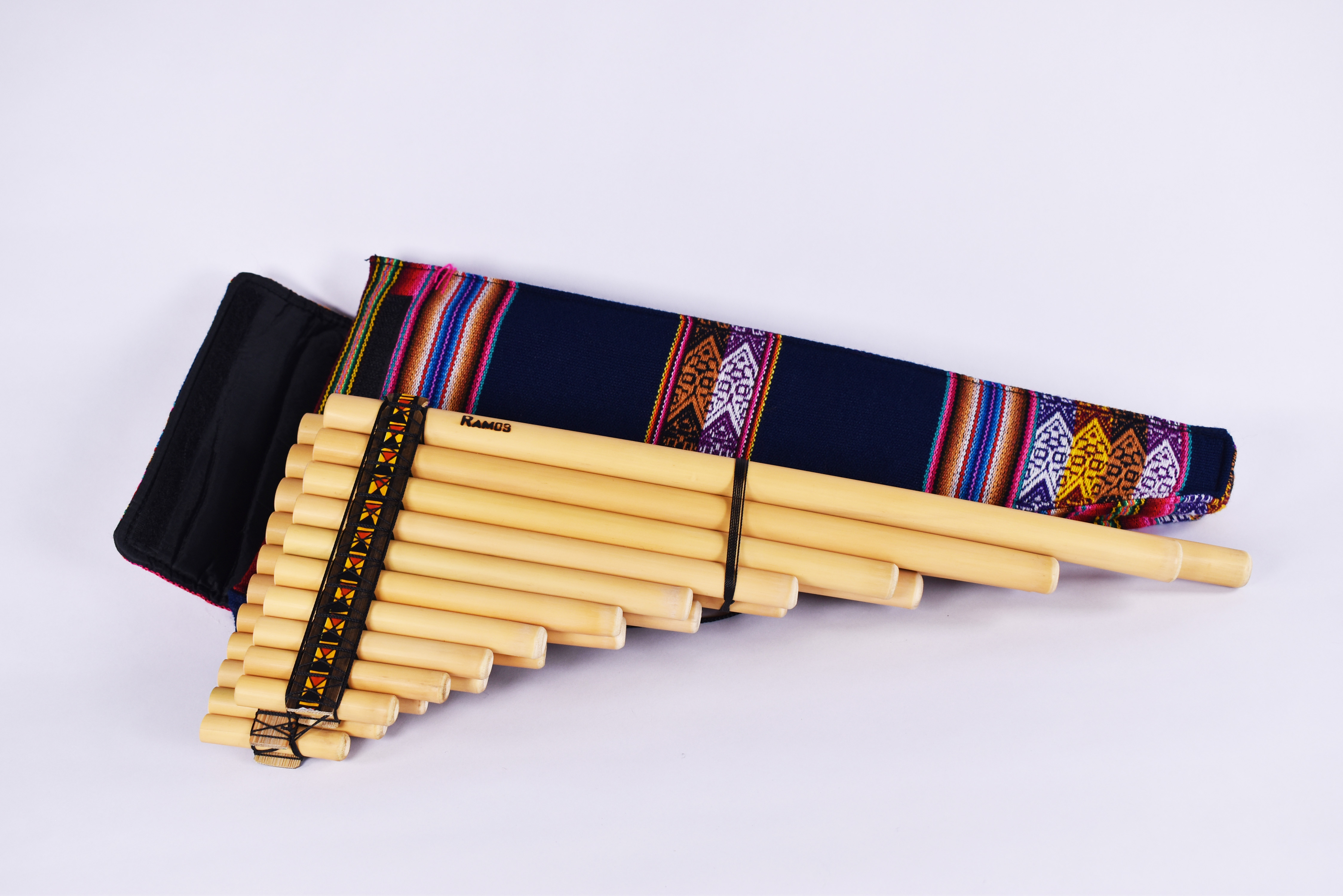 Peruvian Pan Flute — 21 Tube with Bag