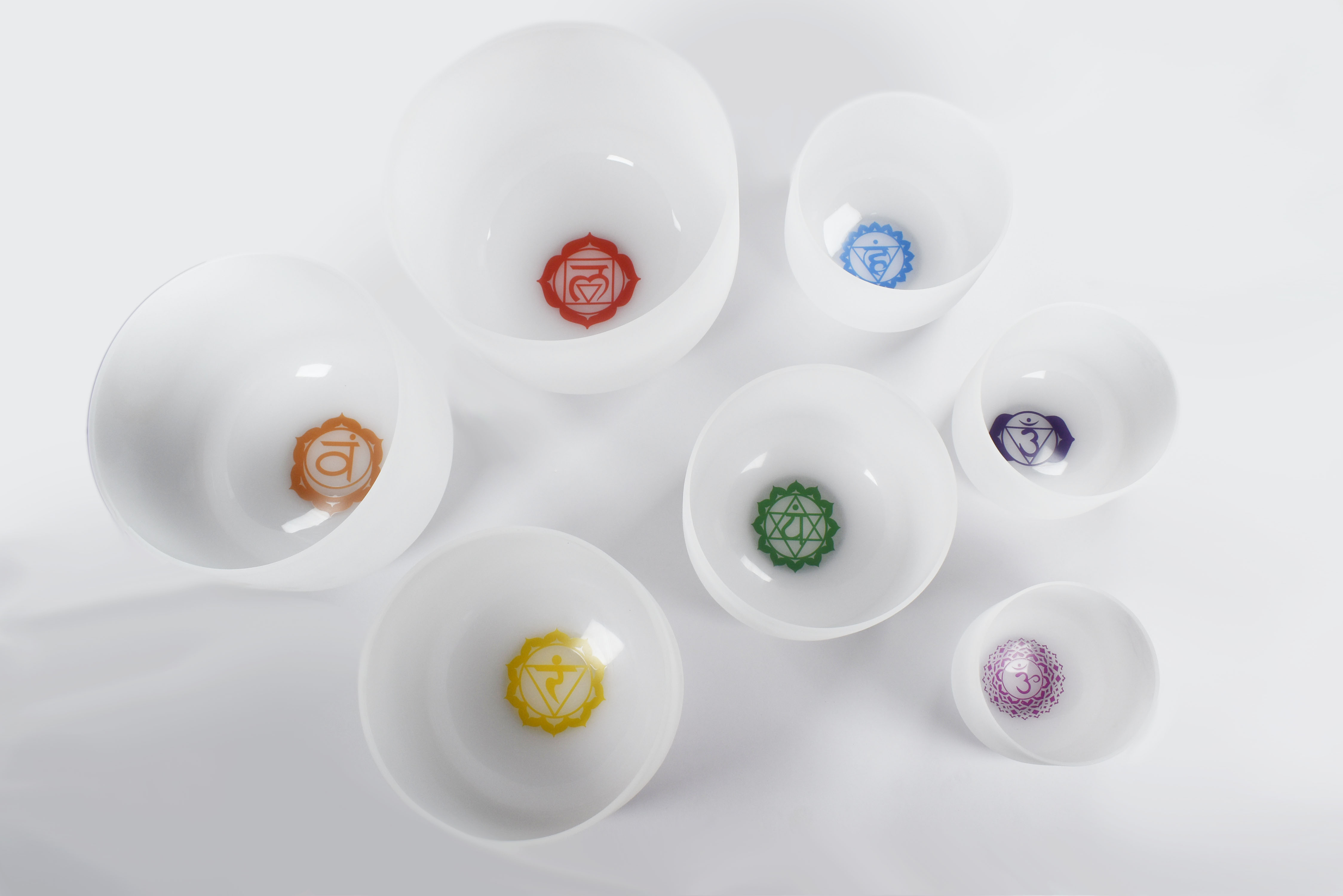 Quartz Crystal Singing Bowl Set — 6 to 12 Inch