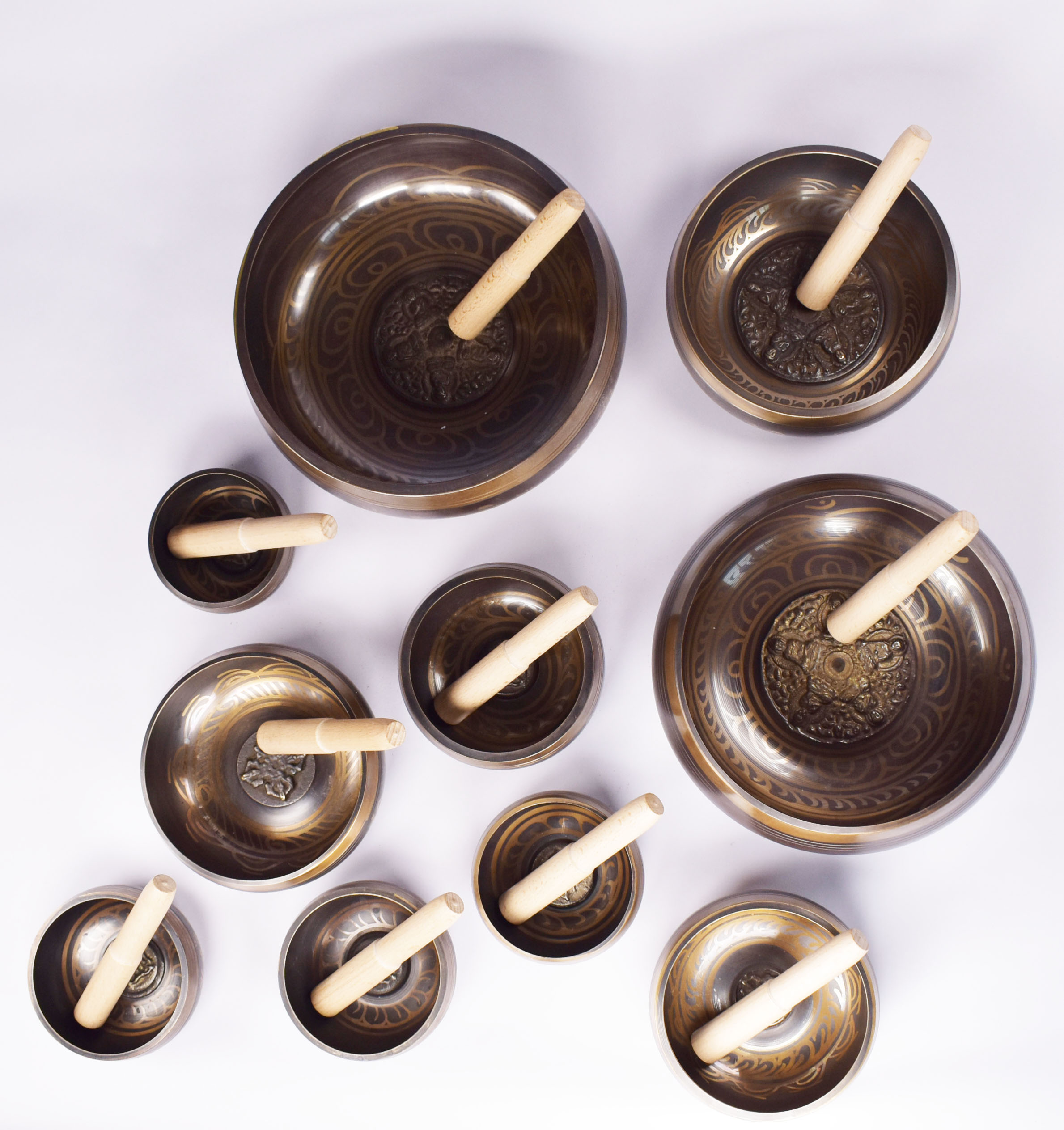 Tibetan Brass Singing Bowl — Style 1