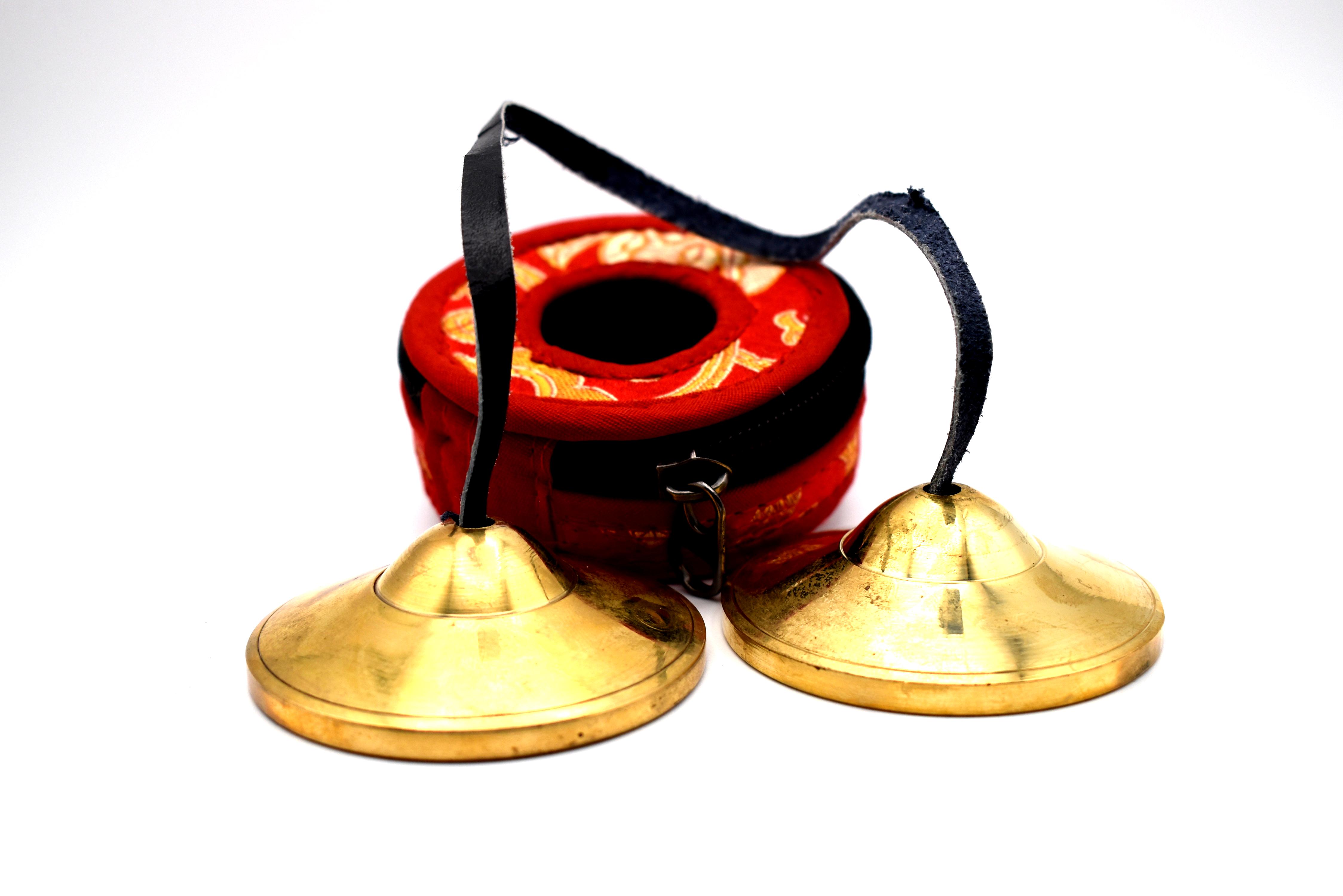 Tingsha Cymbals — 2.6 Inch with Bag Style 1